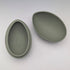 British Vintage Wedgwood Jasperware Egg-Shaped Trinket Box, Green